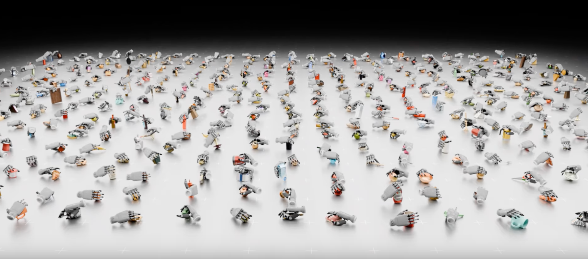 Dex1B simulated hands